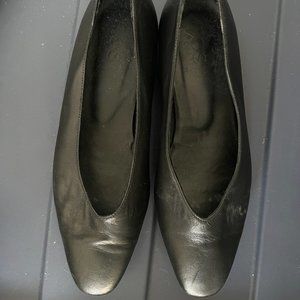 COS Black leather Ballet flats size 37